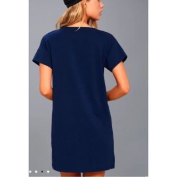 NEW! Clear Day Navy Blue T-Shirt Dress XS - Picture 5 of 17